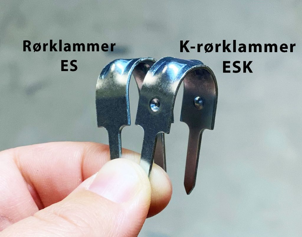 Lettiklammer gir best feste for rør og k-rør